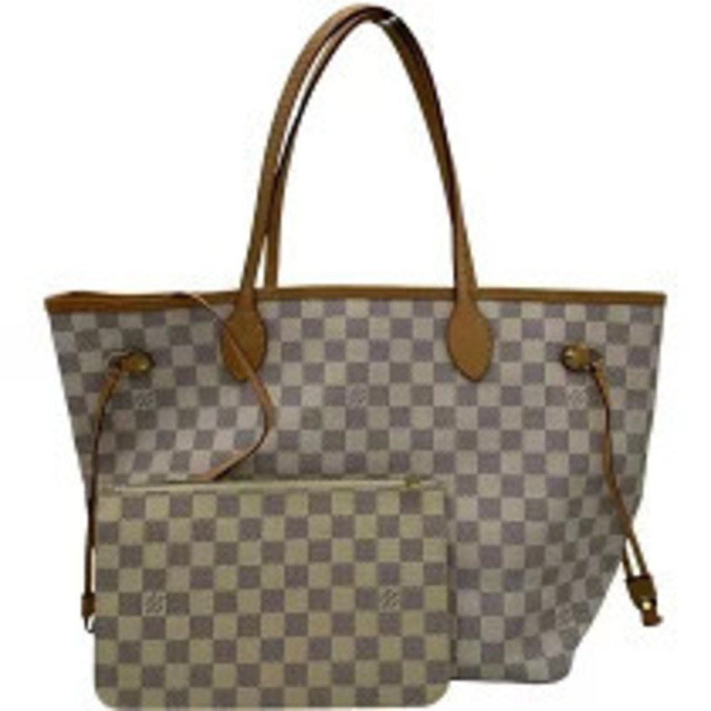 Louis Vuitton White Damier Azur White Tote Bag